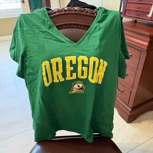 Oregon V-Neck Short Sleeve Tee - Green